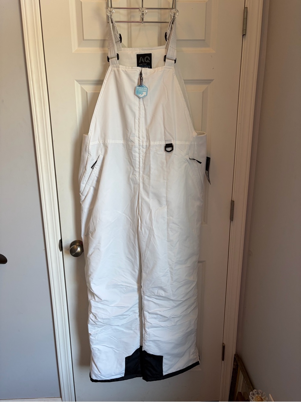 Women’s Arctic Quest Snow White Bib Overalls Snow Pants 2X Water/Wind Resistant